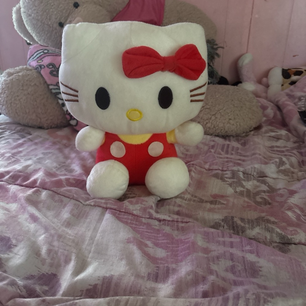 Hello Kitty Red and White Stuffed Animal Plush